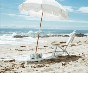 White business and Pleasure Beach Umbrella